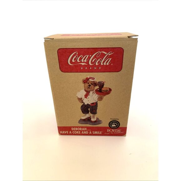 2007 Coca-Cola Boyds Bears Deborah Have a Coke & Smile Figurine 1st Ed 919986 - Picture 10 of 14